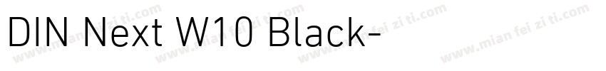 DIN Next W10 Black字体转换